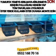 PLASTİK OTOMATİK TAVUK FOLLUĞU ÖNDEN TOPLAMALI 