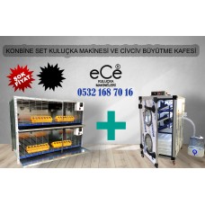 KULUÇKA MAKİNESİ VE CİVCİV BÜYÜTME KAFESİ KOMBİNE ŞOK FİYAT