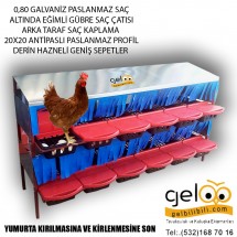 10 gözlü otomatik plastik tavuk folluk sepetli Jumbo Sepet